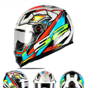LS2 FF358 Motorcycle Helmet Full Face Lightweight ABS Shell Helmet 4 Seasons Ventilated Street Bike Unisex Helmet